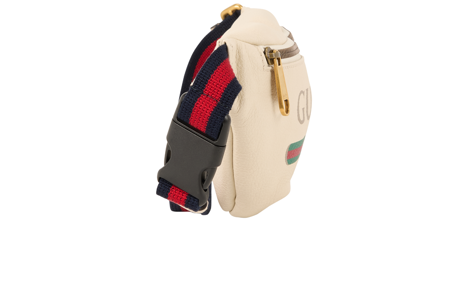 Logo Waist Bag, &pound;450, Handbags, White, Leather, Side view